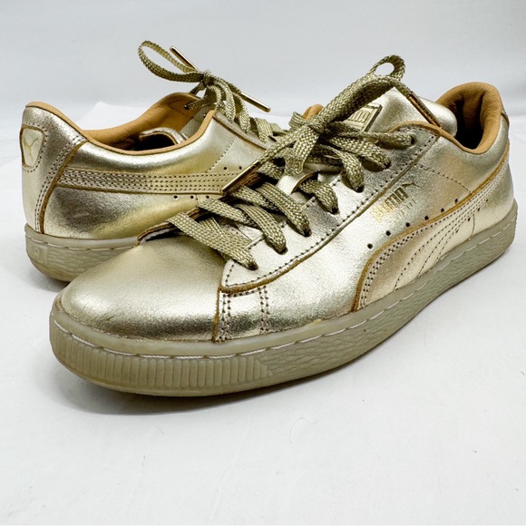 PUMA SUEDE 50TH GOLD ANNIVERSARY UNISEX SIZE 6.5C Big Kids - Picture 2 of 13